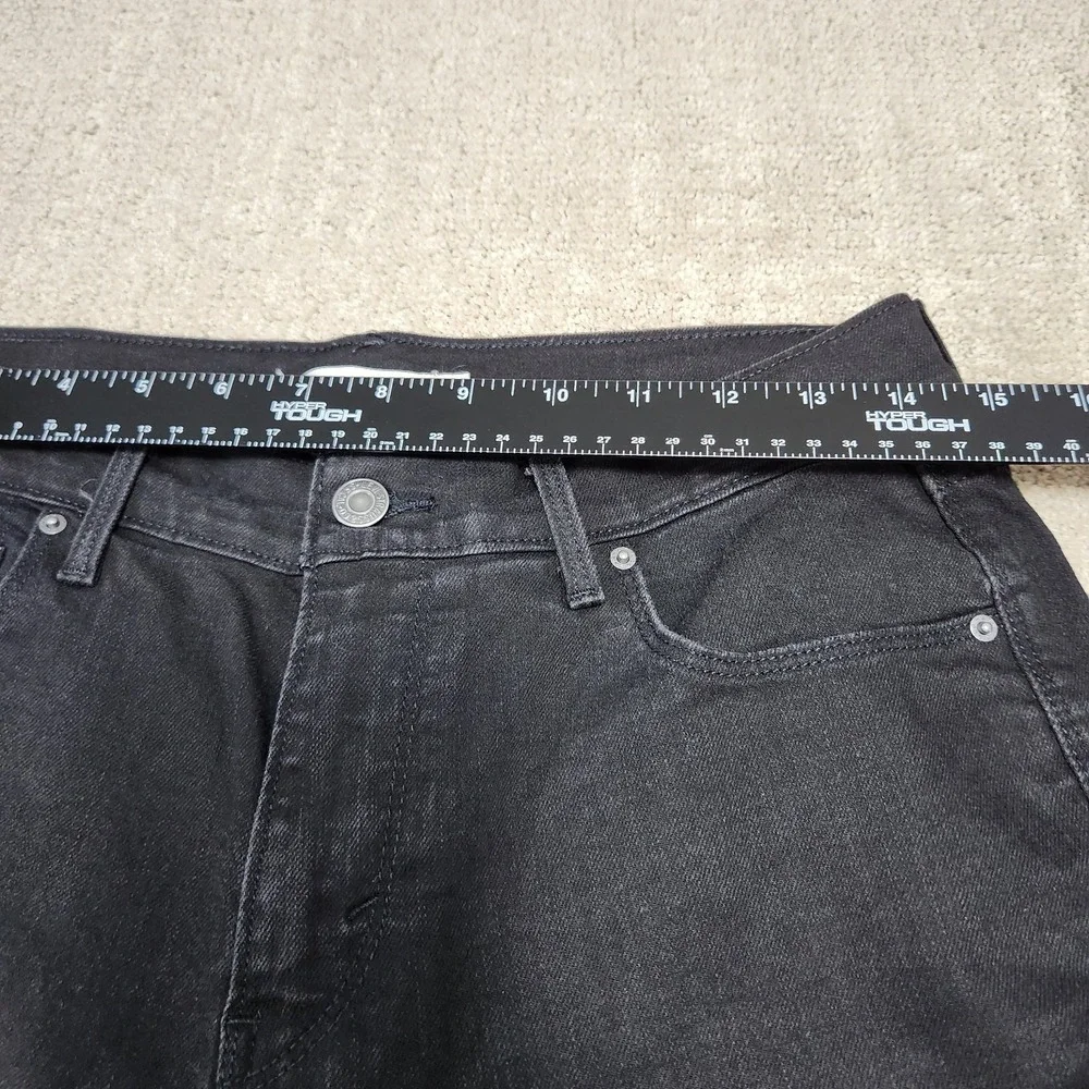 Levis‎ 505 Jeans Women 8 Straight Leg Black Stretch Denim Mom Biker Y2K Classic